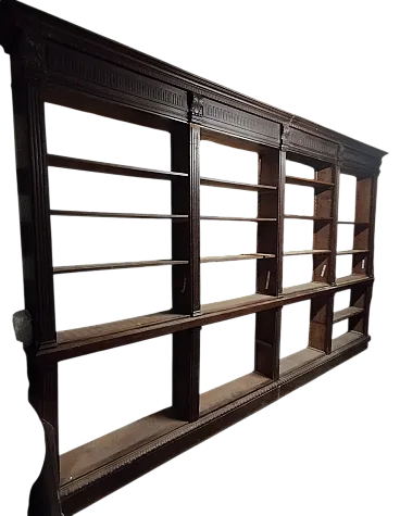 Open wooden bookcase, late 19th century