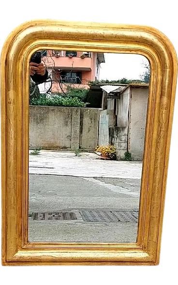 Louis Philippe mirror in gilded wood, mid-19th century