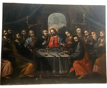 Last Supper, oil on canvas, 17th century